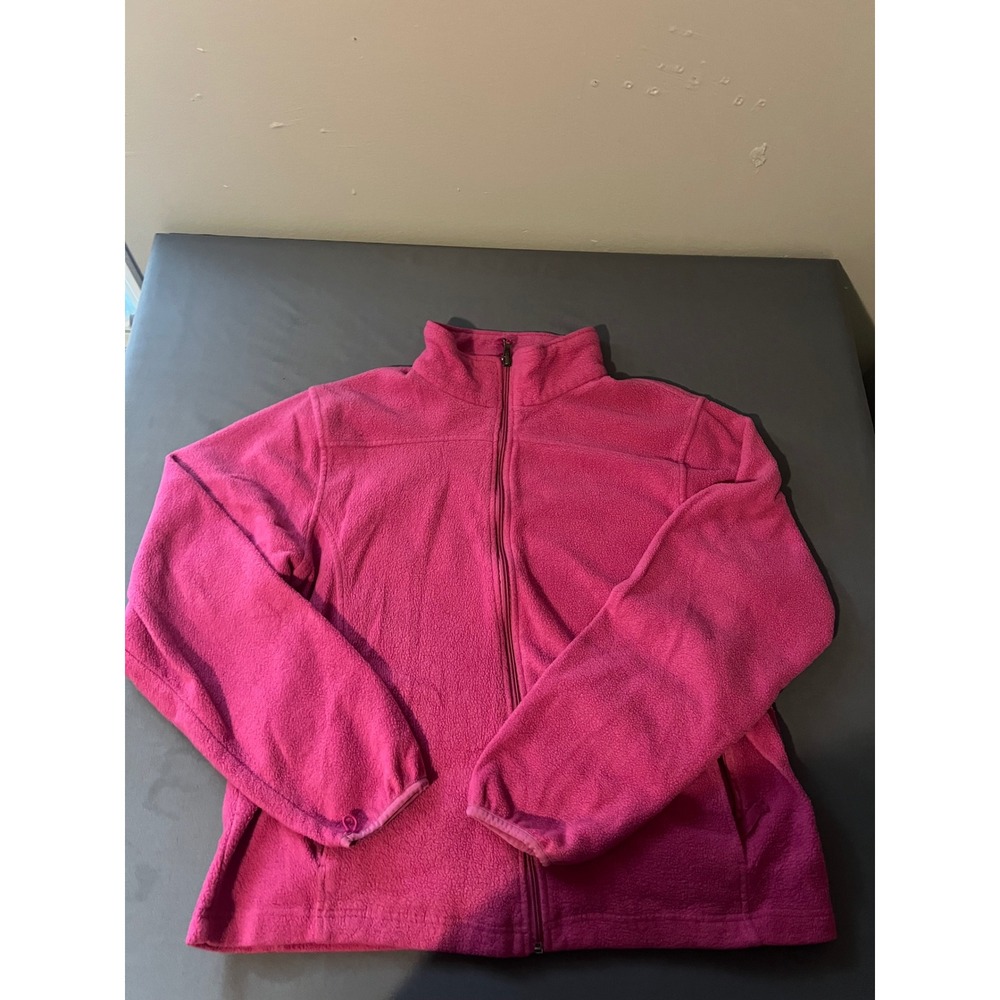 Steve & Barry's Womens XL Pink Full Zip Fleece Jacket Polyester SB Soft Warm
